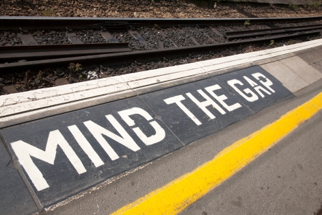 Mind the Gap Platform Sign